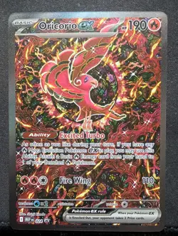 ORICORIO EX 024 Black Star UPC Promo Pokemon TCG Phantasmal Flames NM+ - Image 1