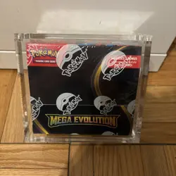 Pokemon Mega Evolution Enhanced Sealed Booster Box w/ Hard Acrylic Case - Image 1