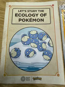Pokemon Pikachu Natural History Museum Promo Card In Hand NEW + Ecology Booklet - Image 3