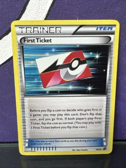 Pokemon Card First Ticket 19/20 Holo Rare Black White Dragon Vault LP - Image 1