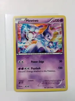 Pokemon Mewtwo Legendary Treasures 53/113 Holo Rare Basic 120 HP Card TCG - Image 1