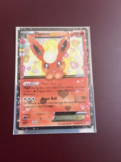 Pokemon TCG Flareon EX Holo Rare Card RC6/RC32 Generations Radiant Collection - Image 1