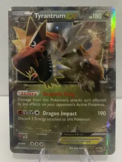 Pokemon TCG Tyrantrum EX Holo Card XY70 XY Promo - Image 1