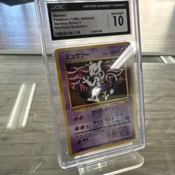 Mewtwo Vending Machine Cards Series 3 (Japanese) CGC 10 #150 Nishihara - Image 1