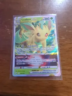 Leafeon Vstar 014/159 SWSH Crown Zenith Holo Ultra Rare Pokemon TCG Card NM/M - Image 1
