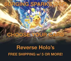 Pokemon TCG Surging Sparks REVERSE HOLO Singles - CHOOSE YOUR CARD! - Image 1