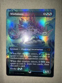 Wistfulness (Borderless) FOIL MTG 296 M Lorwyn Eclipsed ECL NM X1 - Image 1