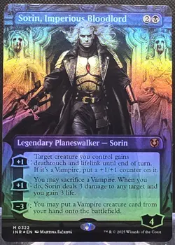 Sorin, Imperious Bloodlord #322 Innistrad Remastered Borderless Foil Mythic - Image 1
