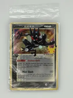 Greninja SWSH144 Black Star Promo Swirl 💫 SEALED Pokemon Card TCG Celebrations - Image 1