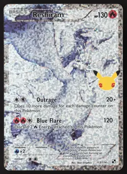 Reshiram 113/114 Pokemon Celebrations Classic Collection - Image 1