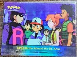 Topps Pokemon TV Animation Series 2 EP15 Battle Aboard the St. Anne Holo NM/LP - Image 1