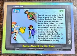 Topps Pokemon TV Animation Series 2 EP15 Battle Aboard the St. Anne Holo NM/LP - Image 2