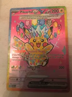 Pokemon Pikachu EX SIR Ascended Heroes 277/217 *IN HAND* - Image 1