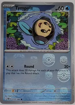 Pokemon TCG - Tympole 019/086 - (Master Ball Pattern) - SV: Black Bolt - NM - Image 1