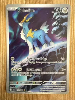 Cobalion 144/086 Black Bolt Illustration Rare Pokemon TCG English - Image 1