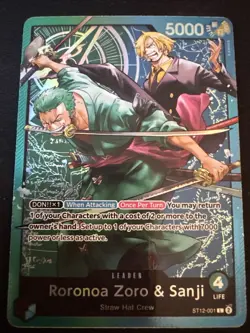 Roronoa Zoro & Sanji ST12-001 Starter Deck 12: Zoro and Sanji Foil - Image 1