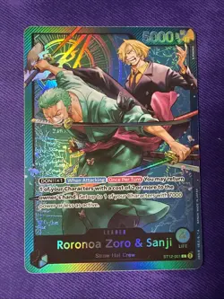 Roronoa Zoro & Sanji ST12-001 Starter Deck 12: Zoro and Sanji Foil - Image 2