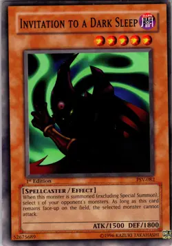 Yu-Gi-Oh TCG Invitation To A Dark Sleep PSV-082 1st Edition Common Card NM - Image 1