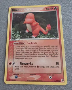 Pokemon TCG Ditto Charmander Delta Species Card 37/113 Non-Holo NM - Image 1