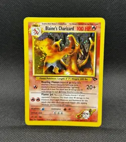Blaine's Charizard | Unlimited || 2/132 Gym Challenge | Pokemon TCG - Image 1
