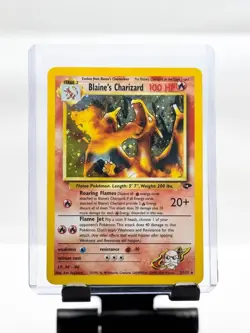 Pokemon TCG Blaine’s Charizard Holo Rare 2/132 Gym Challenge Unlimited WOTC 2000 - Image 1