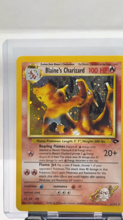 Pokemon TCG Blaine’s Charizard Holo Rare 2/132 Gym Challenge Unlimited WOTC 2000 - Image 2