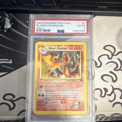 Blaine's Charizard Gym Challenge Holo Rare 2/132 PSA 4 Pokemon TCG 2000 - Image 1