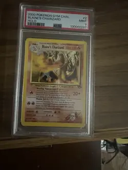Pokemon TCG Blaine's Charizard 2/132 Gym Challenge PSA9 - Image 3