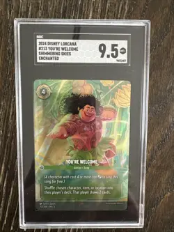 You're Welcome (Enchanted) - Shimmering Skies (5) SGC 9.5 Disney Lorcana Maui - Image 1