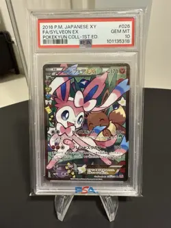 Sylveon EX PSA 10 RR 026/032 cp3 XY Pokekyun Card Pokemon Japanese - Image 1