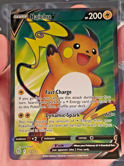 Raichu V (Full Art) 158/172 Pokemon Sword & Shield: Brilliant Stars Holo - NM - Image 3
