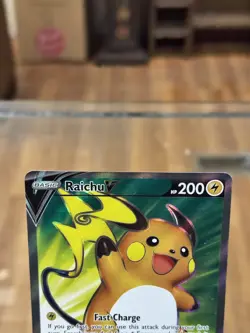 Pokemon TCG Raichu v Brilliant Stars Holo Ultra Rare Card 158/172 Free Shipping! - Image 2