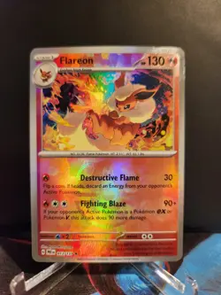 Pokemon TCG - Flareon (Master Ball Pattern) - SV: Prismatic Evolutions (PRE) - Image 1