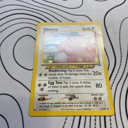 Pokemon TCG Chansey 31/105 Neo Destiny Uncommon Card MP - Image 2