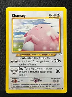 Chansey 31/105 Neo Destiny Regular NEAR MINT 2000 Pokemon TCG - Image 1