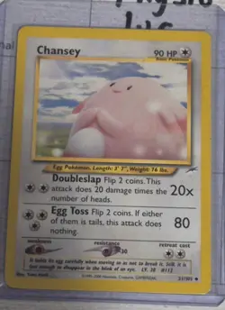 Chansey 31/105 Neo Destiny Regular Uncommon LP Condition Pokemon TCG - Image 1