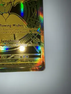 Pokemon TCG Mega Gardevoir EX Holo Gold Rare Card 187/132 ME01 Mega Evolution - Image 5