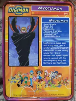 Digimon 2000 Taco Bell Metal cards(3) for 1 Megakabuterimon, Kari +1 with box SE - Image 3