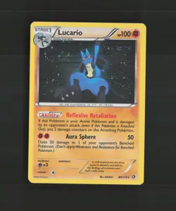 Lucario 80/113 Legendary Treasures Rare Holo Pokemon Card LP+ - Image 1