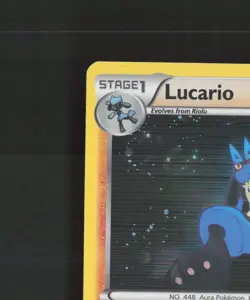Lucario 80/113 Legendary Treasures Rare Holo Pokemon Card LP+ - Image 3