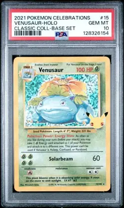 PSA 10 Pokemon Card Lot Celebrations Charizard, Blastoise & Venusaur Starters - Image 4