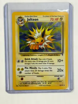 JOLTEON 14/110 HOLO RARE FOIL POKEMON LEGENDARY COLLECTION SET CARD - LP - Image 1