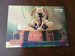 MP Pokemon TCG Consciousness and Congratulations HOLO Topps Mewtwo Strikes Back - Image 1