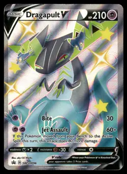 Pokemon Cards Dragapult V SWSH096 SWSH Black Star Promo MP - Image 1