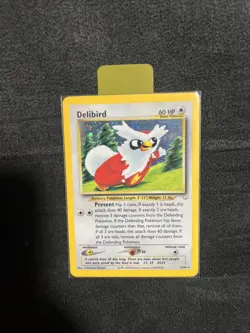 Pokemon TCG Delibird Neo Revelation Holo Rare 5/64 Unlimited LP+ - Image 1