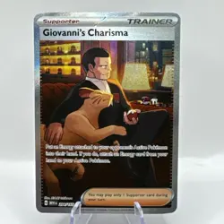 Pokemon TCG Giovanni's Charisma 204/165 Scarlet & Violet 151 Holo NM - Image 1