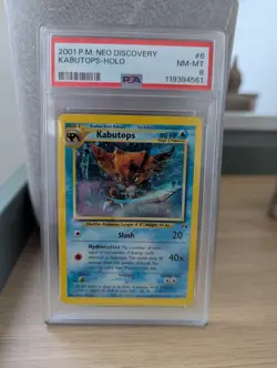 Kabutops Neo Discovery Holo Rare Card 6/75 Pokemon TCG WOTC PSA 8 - Image 1
