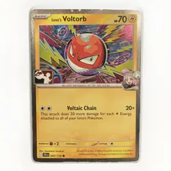 Iono's Voltorb 047/159 Cosmo Holo Prize Pack Series 7 Promo Pokemon TCG New - NM - Image 1