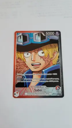 One Piece TGC, Sabo Alt Art Leader OP13-004 English Carrying On His Will - Image 1