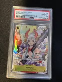 Yamato Illustration Box Vol 2 One Piece Promos 016 NM PSA 10 - Image 2